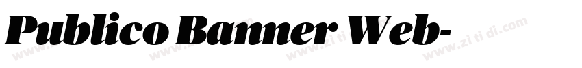 Publico Banner Web字体转换
